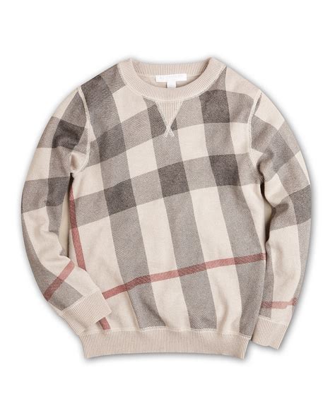 kids burberry jumper|burberry crewneck sweater.